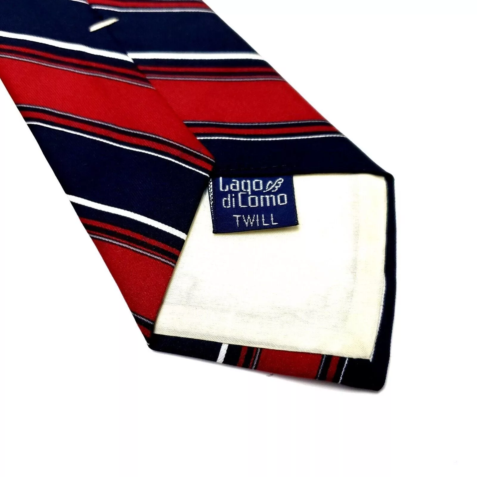 Henry Grethel Ties Pocketsquares Henry Grethel Polyester Tie Blue Red Striped Short