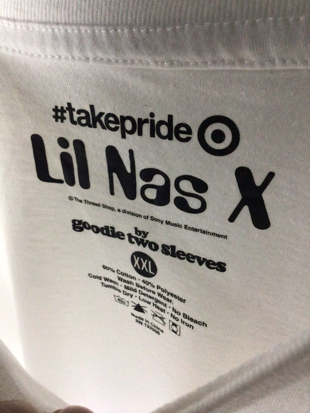 Rap Tees Short Sleeve T Shirts Rap Tees Lil nas X White