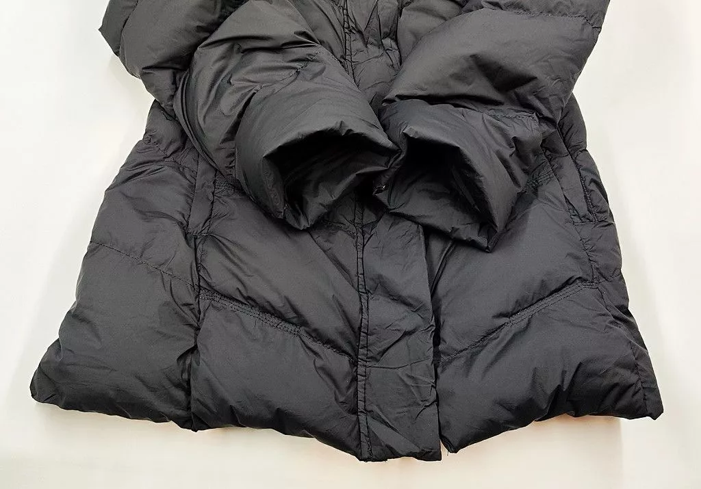 Balmain Down Jackets BALMAIN black puffer long jacket