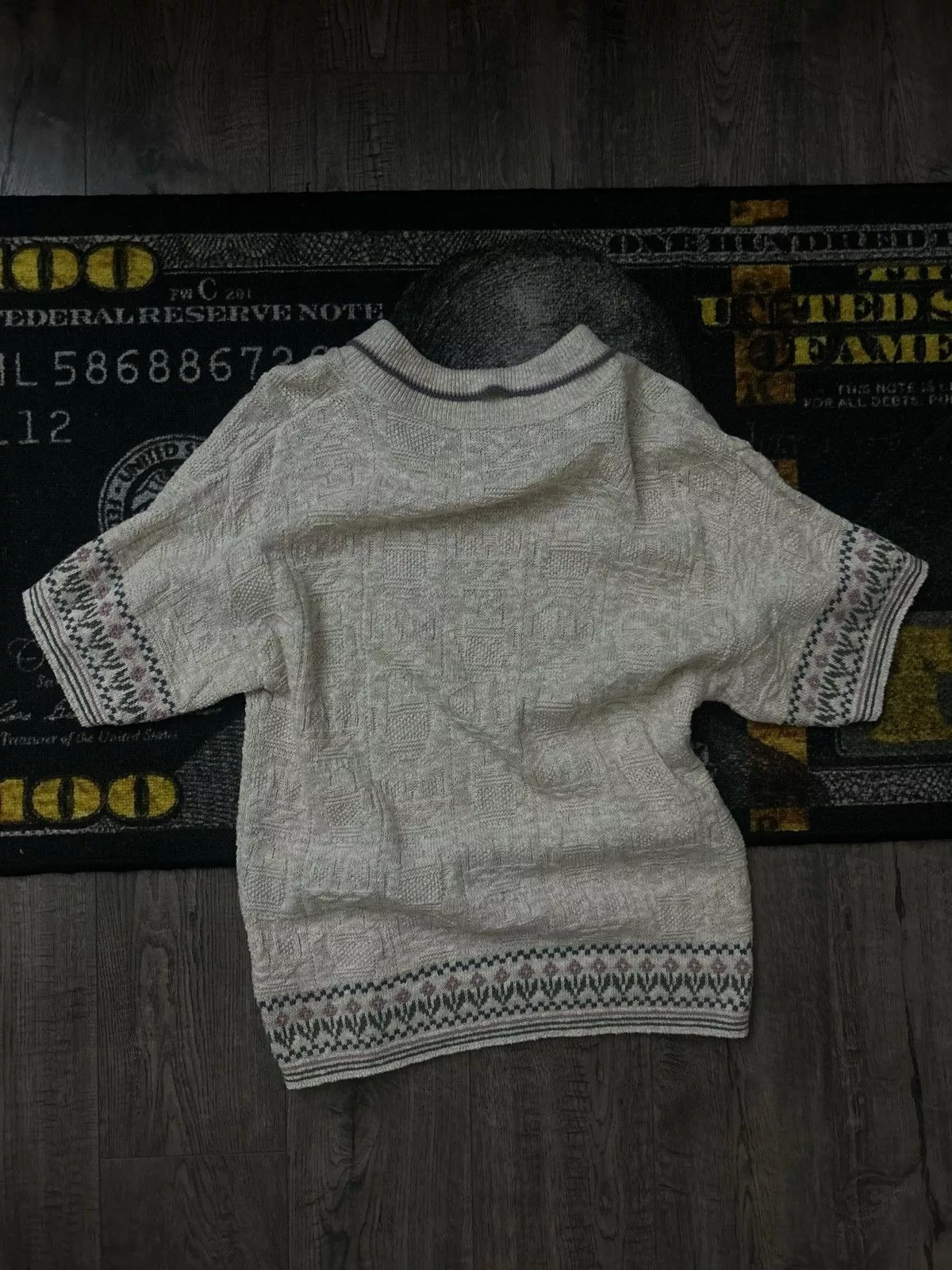 Vintage Polos Vintage Knitted Polo Beige