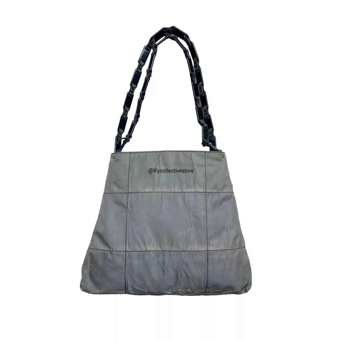 Prada Shoulder Bags authentic Prada Tessuto Shoulder Bag Green