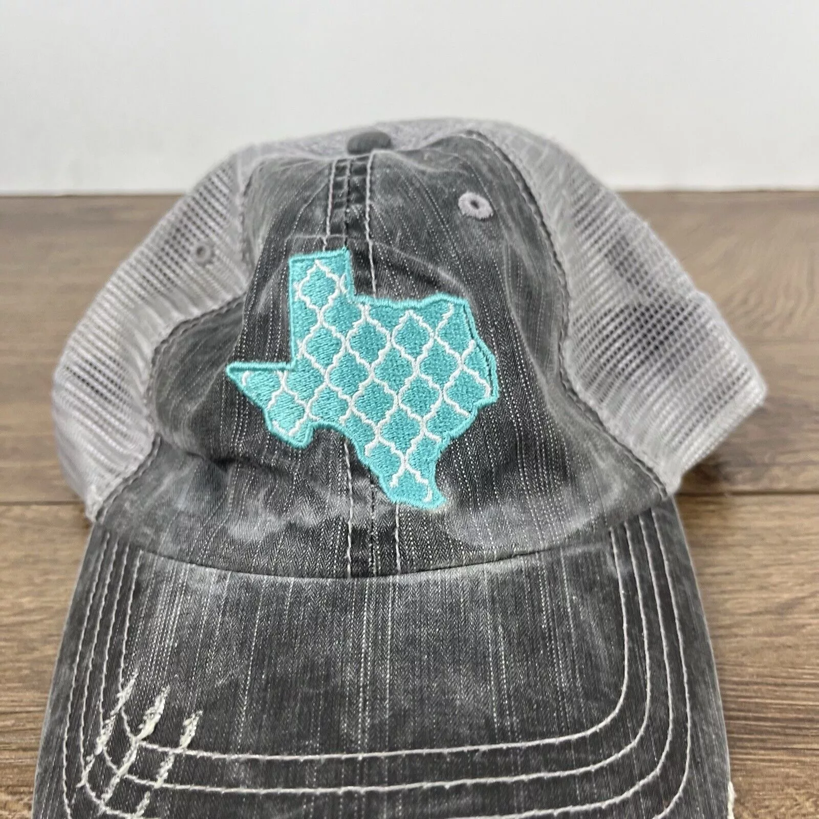 Other Hats Other Texas Hat Texas State Shape Hat Gray Adjustable Hat Gray Adu