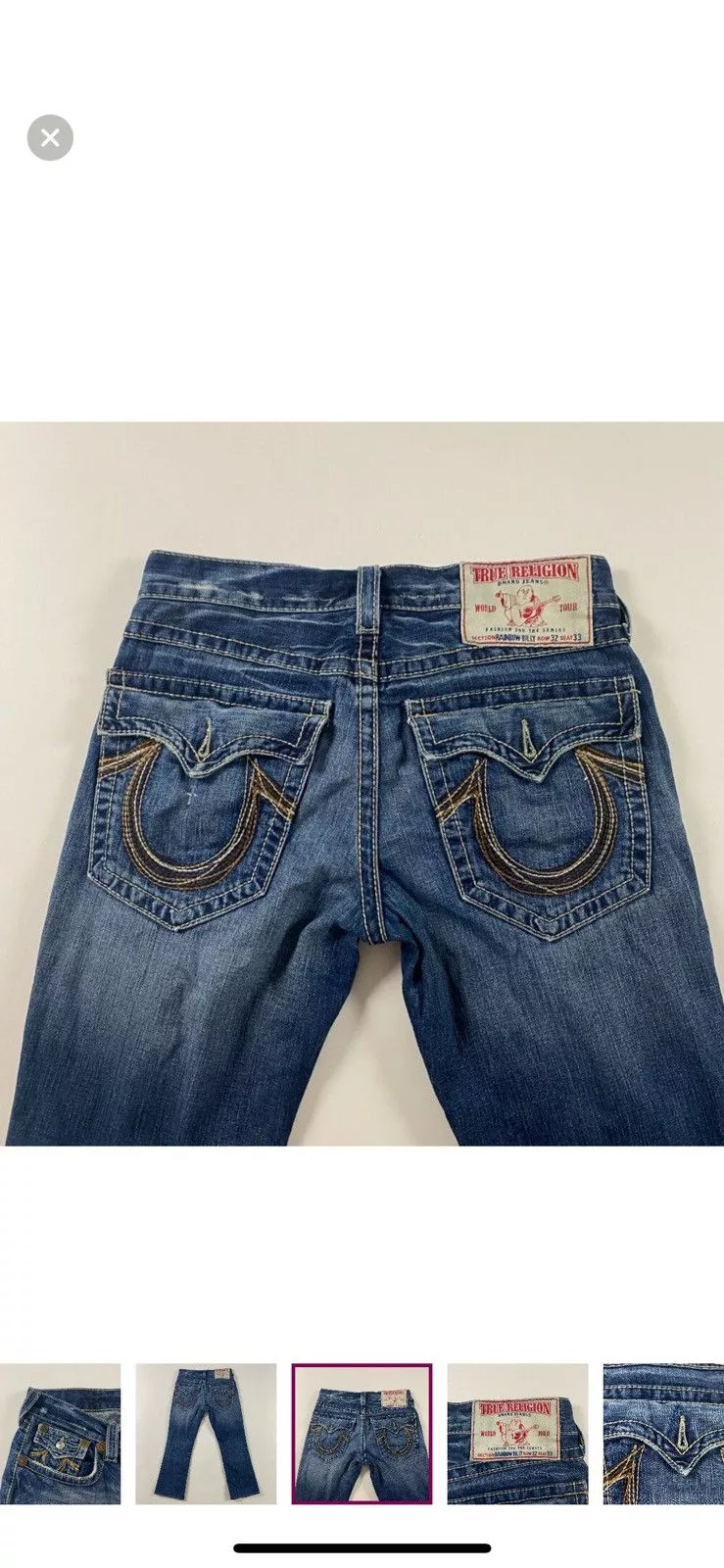 Vintage true religion denim jeans Black