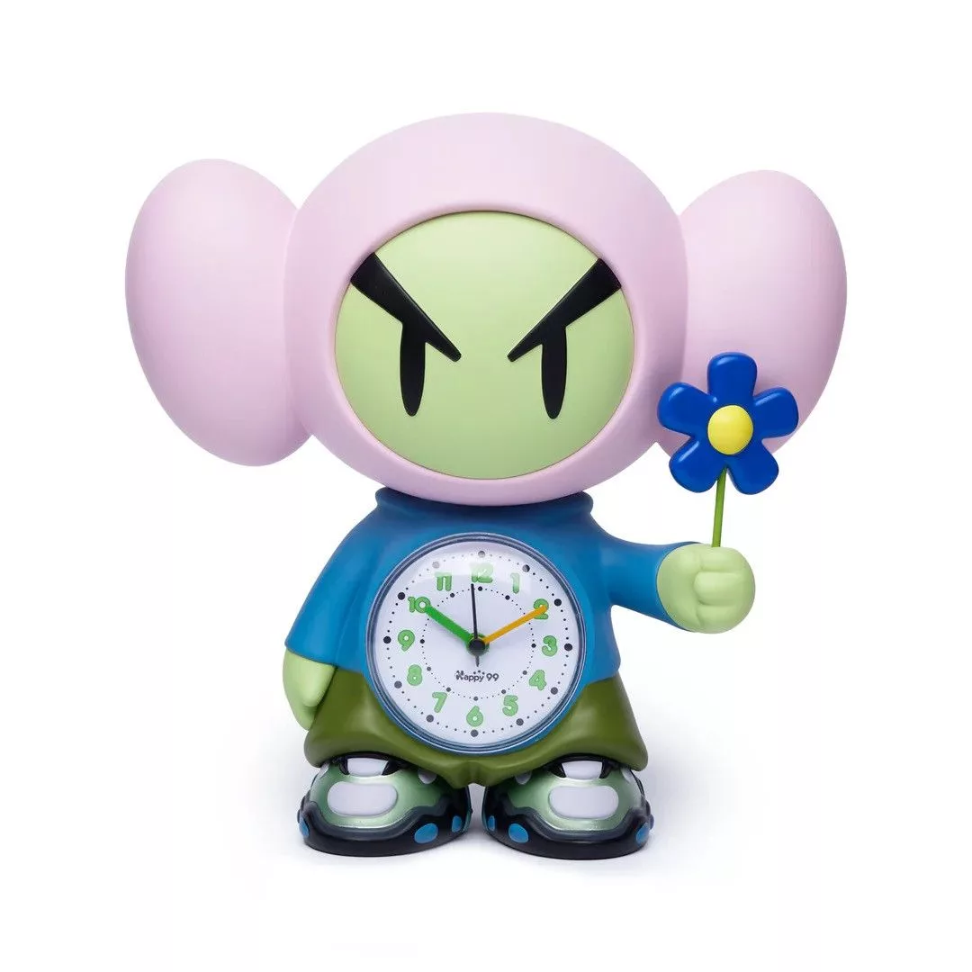 Happy99 Miscellaneous Happy99 HAPPYTIME VINYL FIGURE WITH WORKING CLOCK Multi