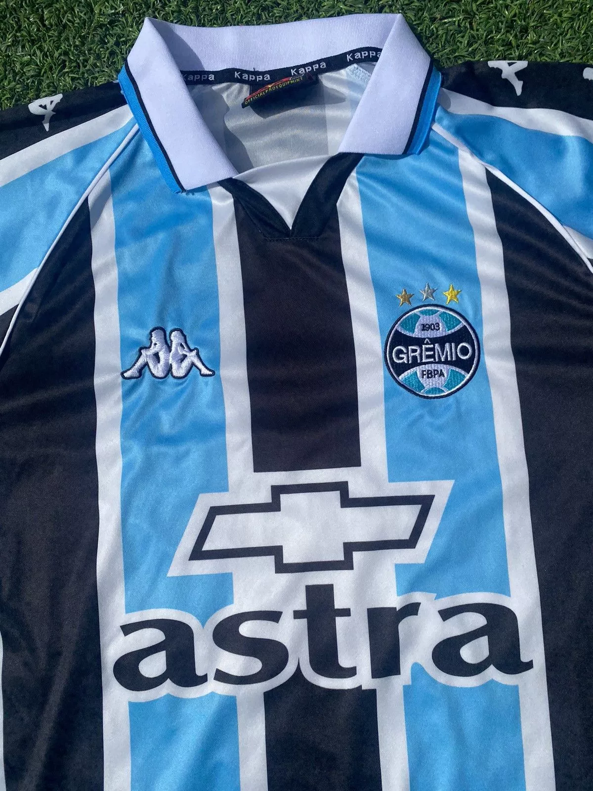 Kappa Jerseys Kappa × Vintage Vintage Rare Grêmio Soccer Jersey Excellent Condo Blue