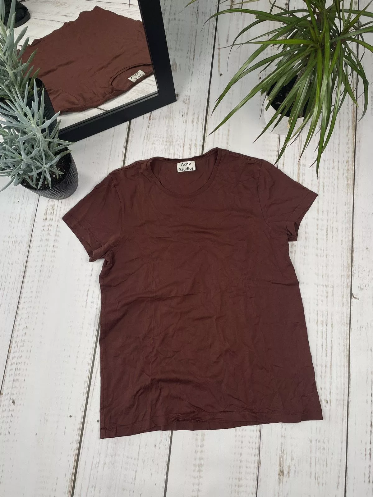 Acne Studios Short Sleeve T Shirts Acne Studios Basic T-Shirt Japanese Red Luxury