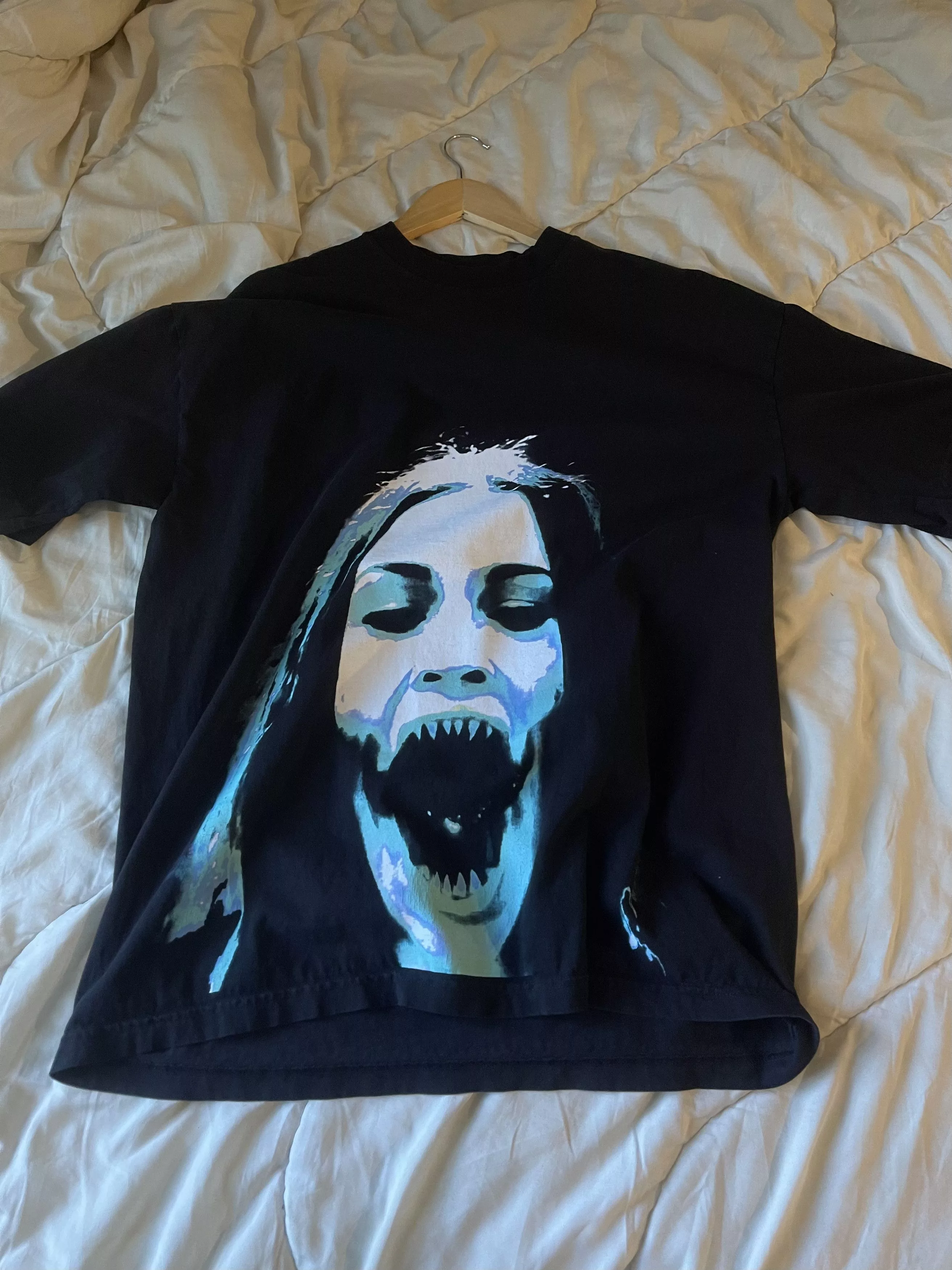 Ken Carson Short Sleeve T Shirts Ken Carson × Playboi Carti A Great Chaos Girl Scream ken carson merch tee Black