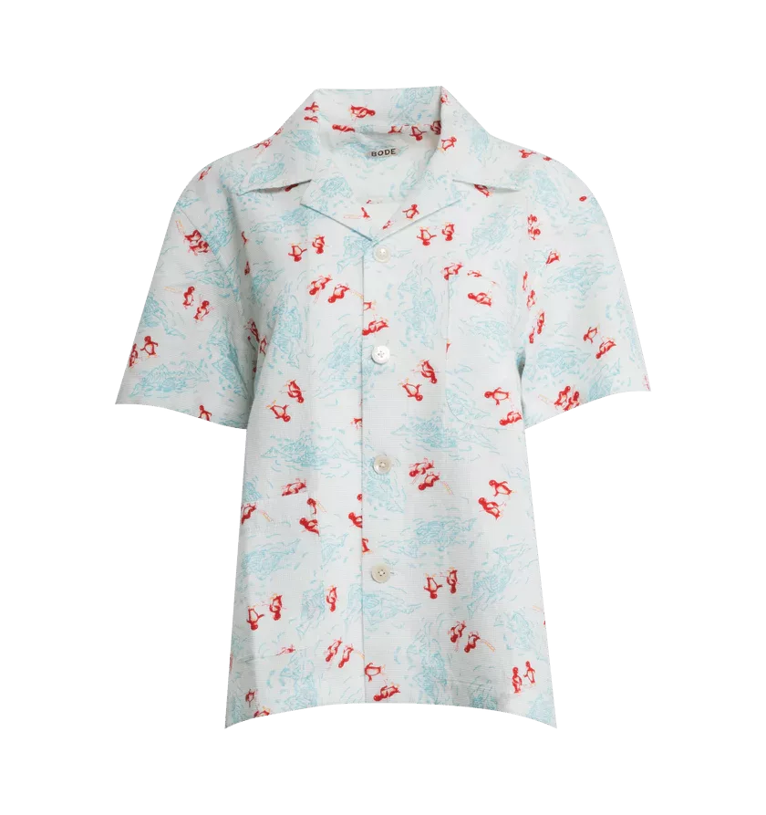Bode Button Ups Bode o1h1sh10624 Shirt in White Multi