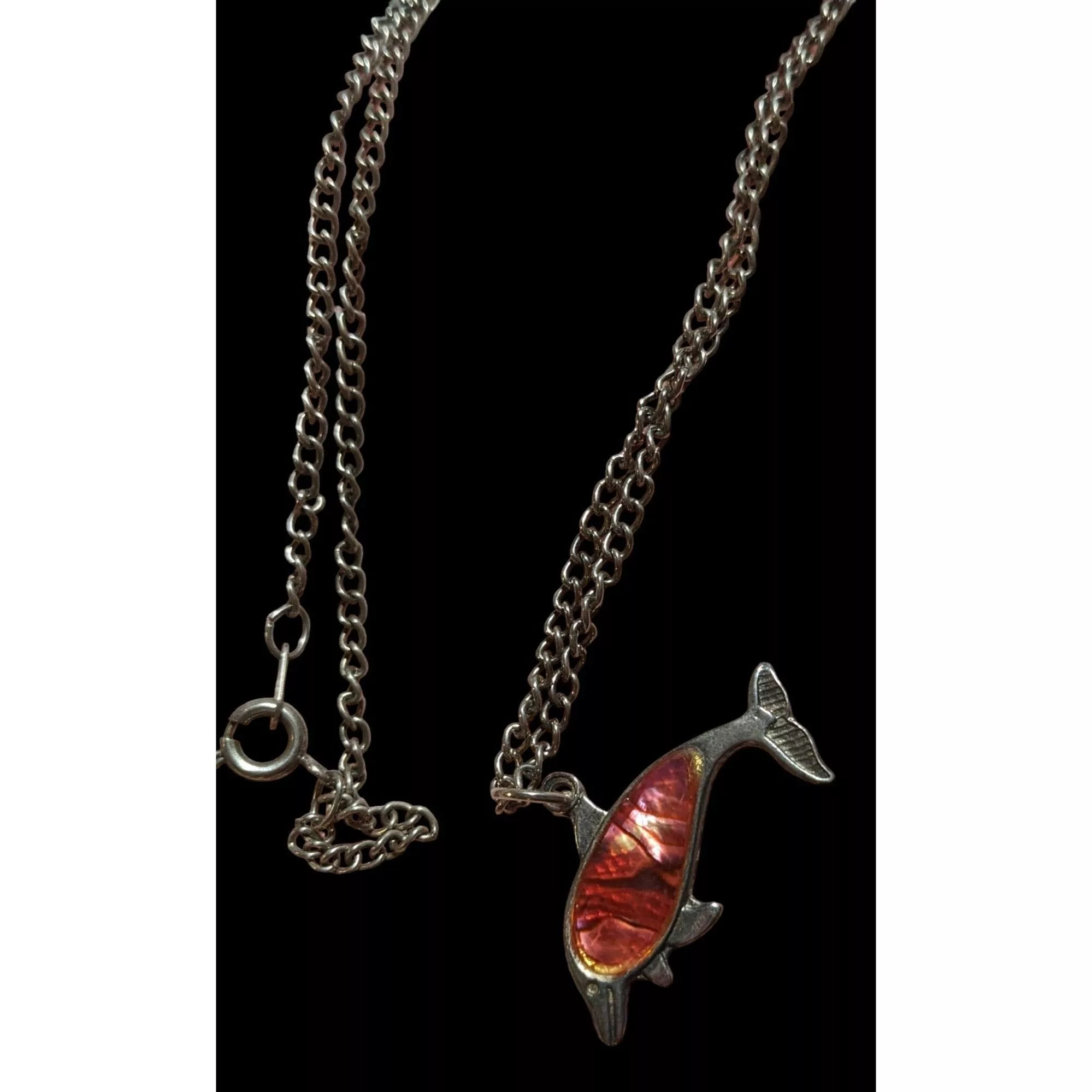 Other Necklaces Other Pink Shell Dolphin Necklace