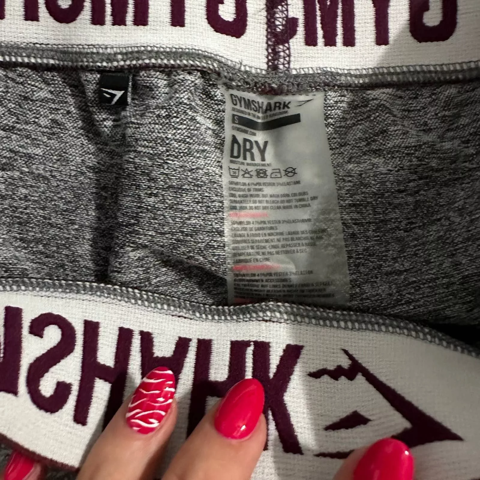 Gymshark leggings size small Gray