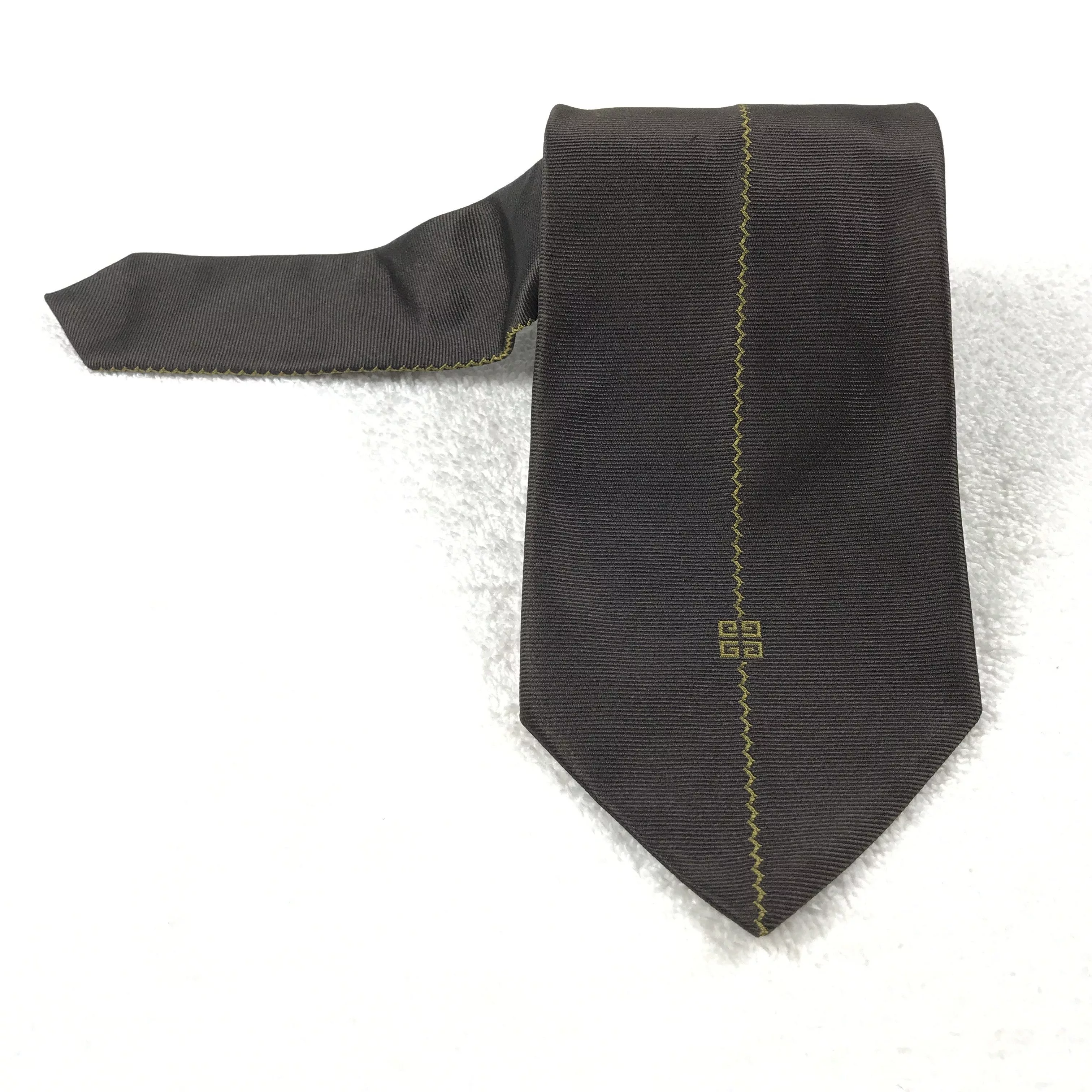 Givenchy Ties Pocketsquares Vintage Givenchy Silk Necktie Brown