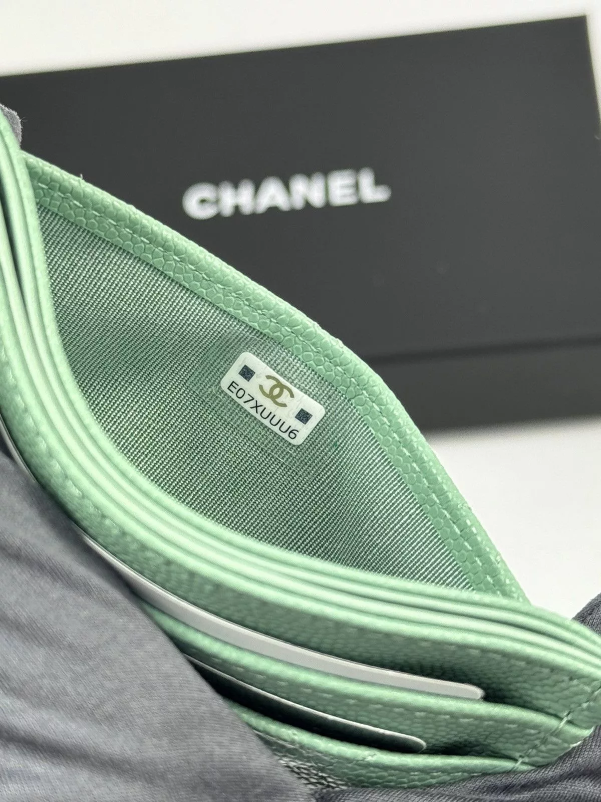 Chanel Wallets CHANEL CARD HOLDER Green