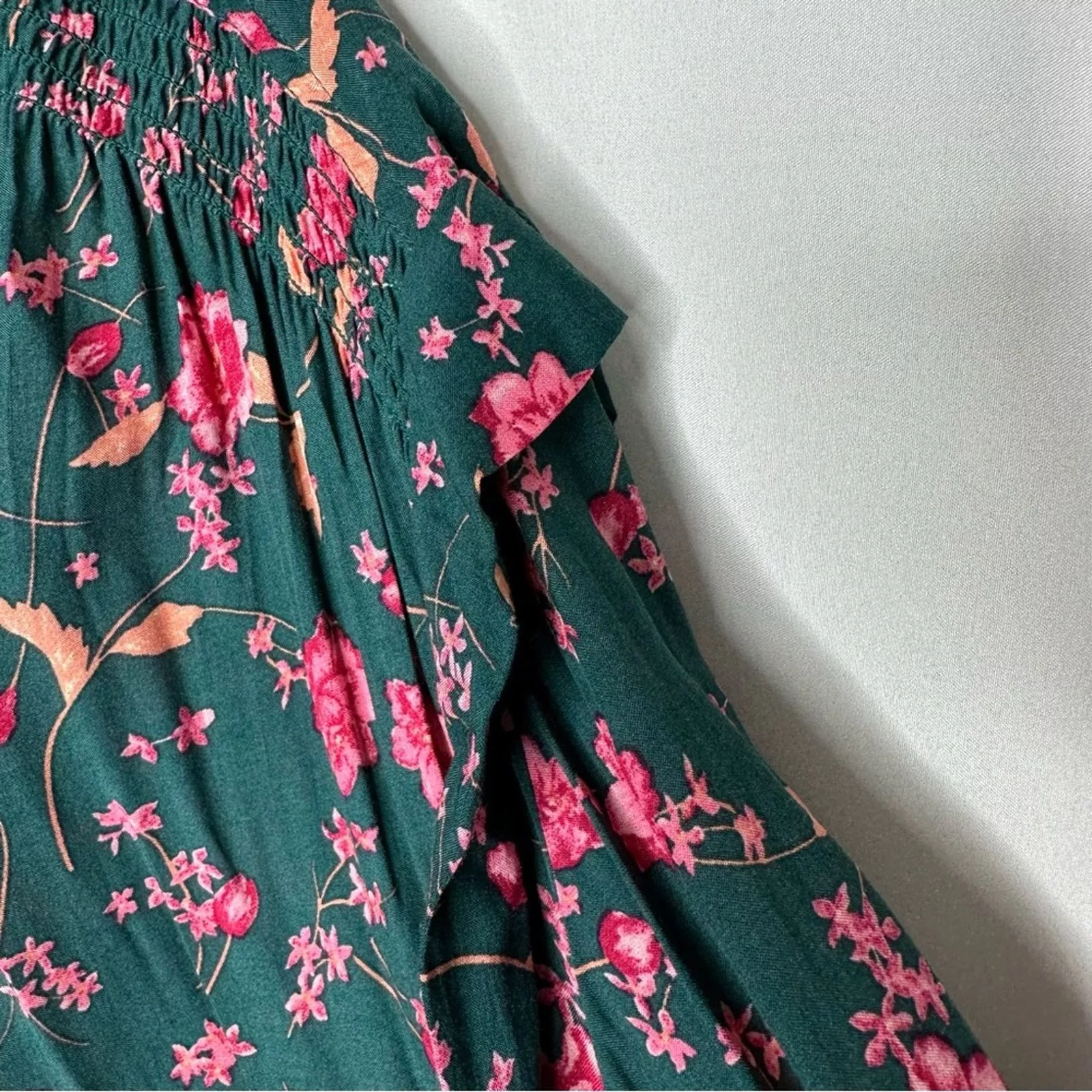 Free People Mini Dresses FREE PEOPLE Flower Fields Mini Dress in Size XS Green