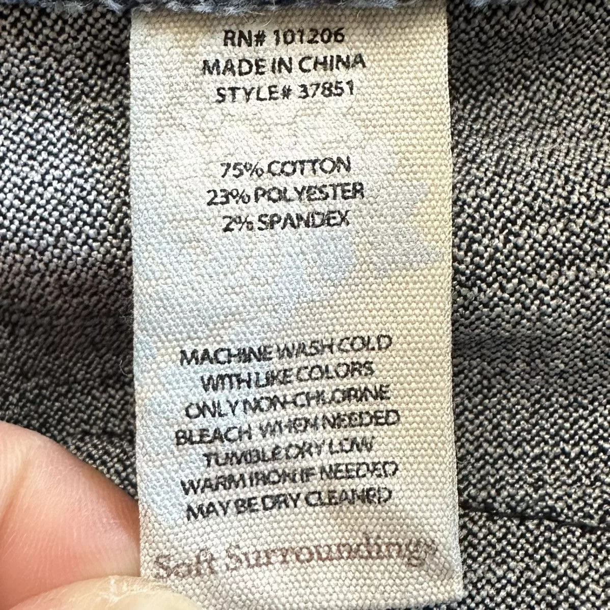 Other Pants Other Soft Surroundings Blue Denim Stretch Capri Pull-On Pants