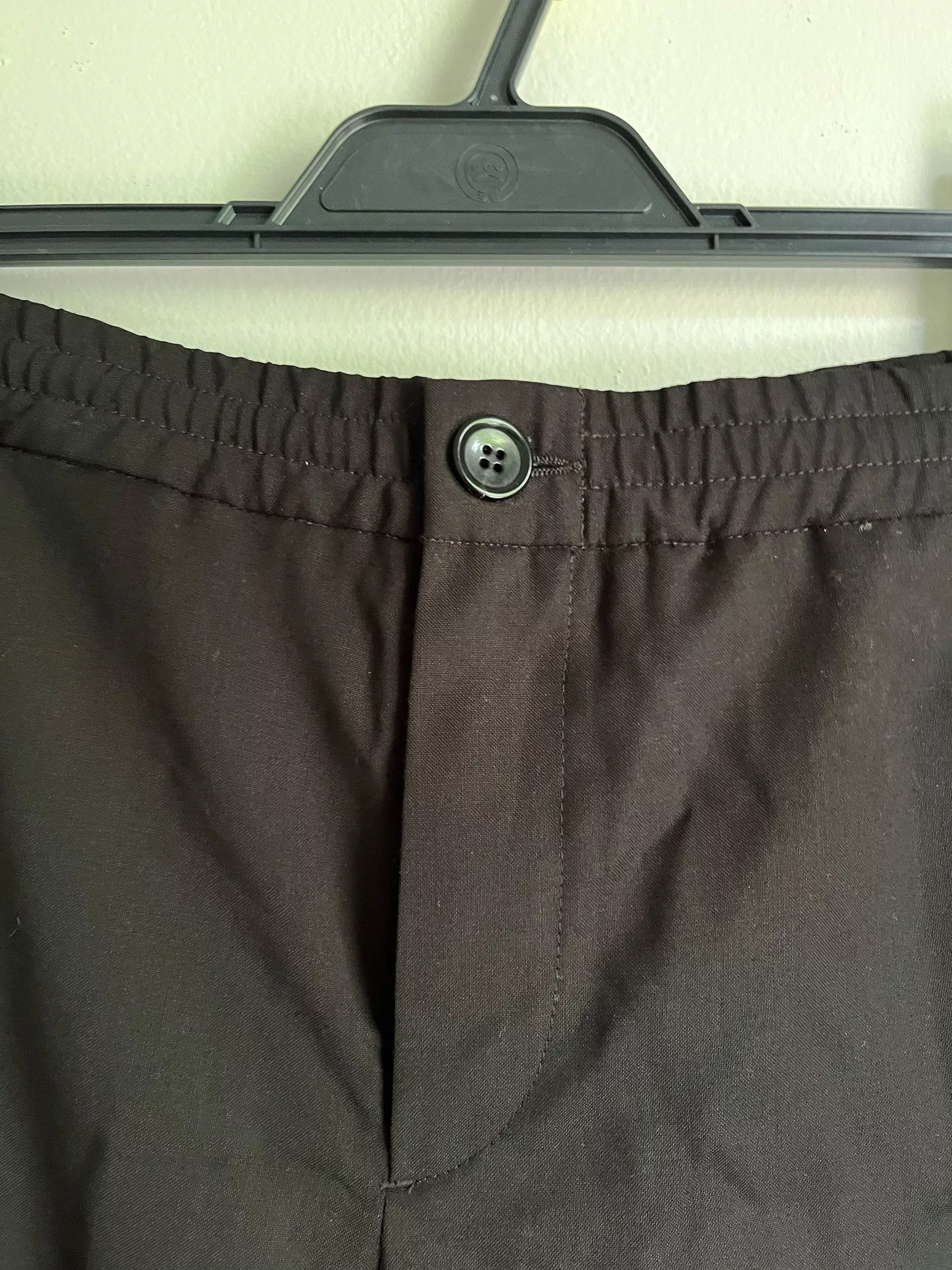 Paul Smith Casual Pants PS by Paul Smith Black Wool Drawstring Trousers