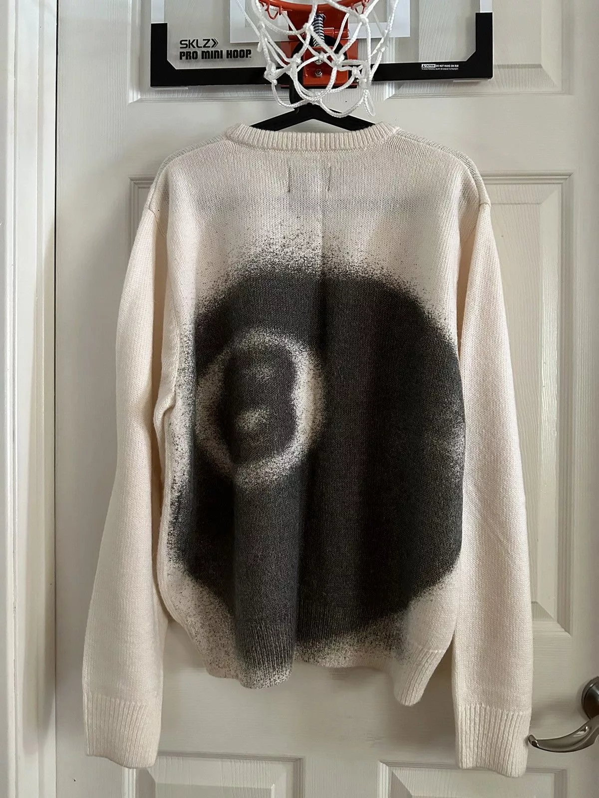 Stussy Sweaters Knitwear Stussy 8 Ball Spray Sweater Ivor White