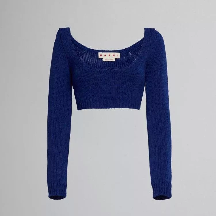 Marni Sweaters Marni o1srvl11e0624 Crewneck in Blue