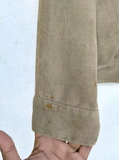 Engineered Garments Denim Jackets Engineered Garments × Nepenthes Cyberweek Vintage Engineered garment corduroy trucker jacket Beige