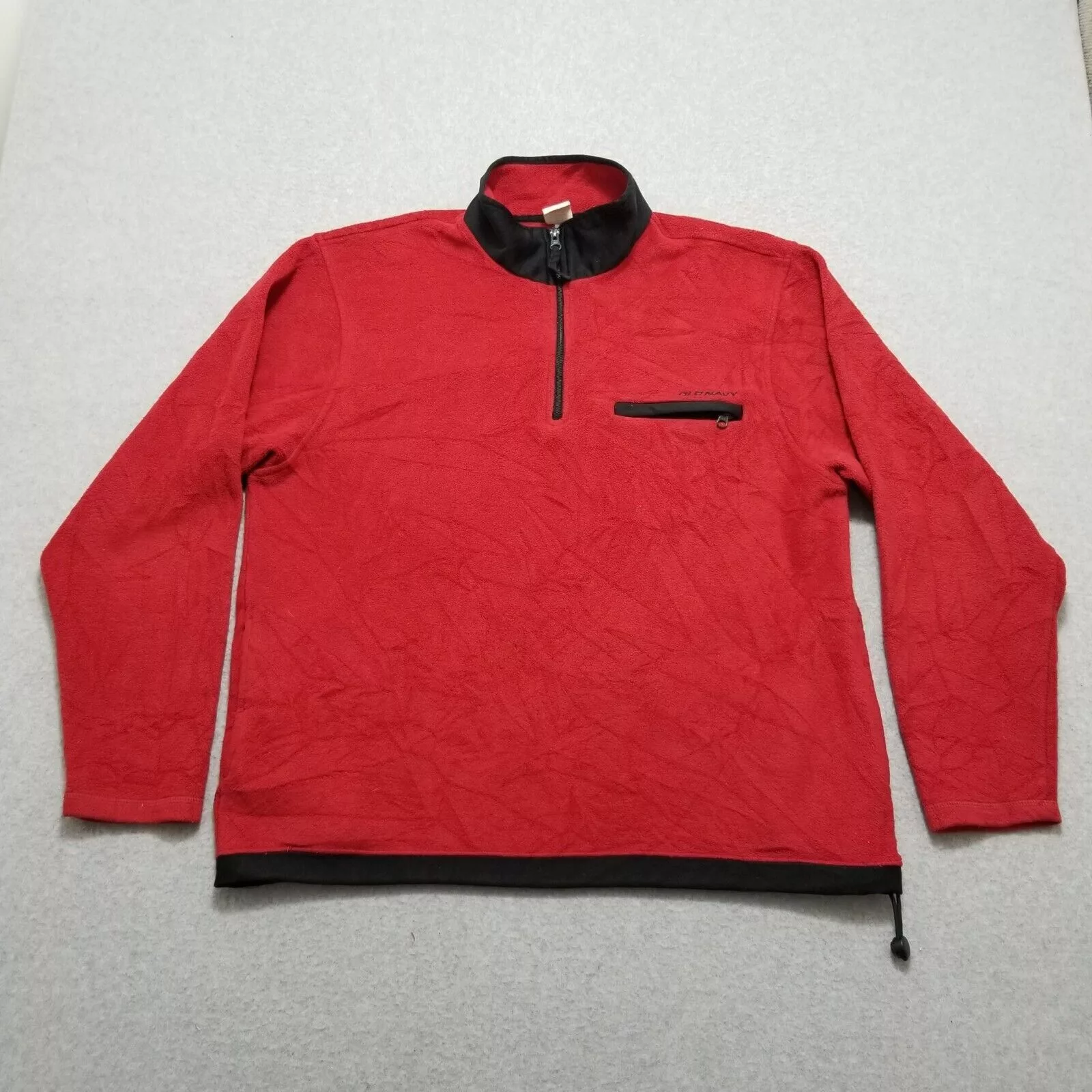 Old Navy Light Jackets Old Navy Fleece Jacket Mens XL Long Sleeve Pullover Red