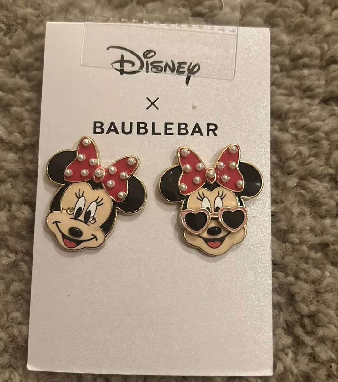 Disney Earrings Baublebar x Disney Minnie Mouse Heart Sunglasses Earrings Multi
