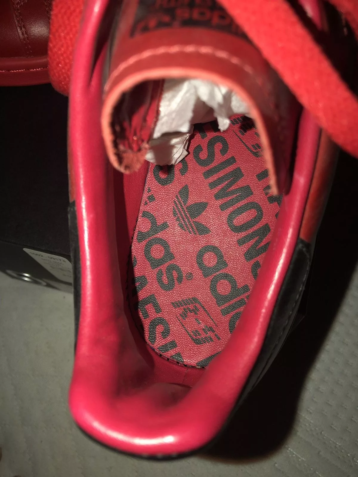 Raf by Raf Simons Low Top Sneakers Raf by Raf Simons Stan Smith Raf Simons Red