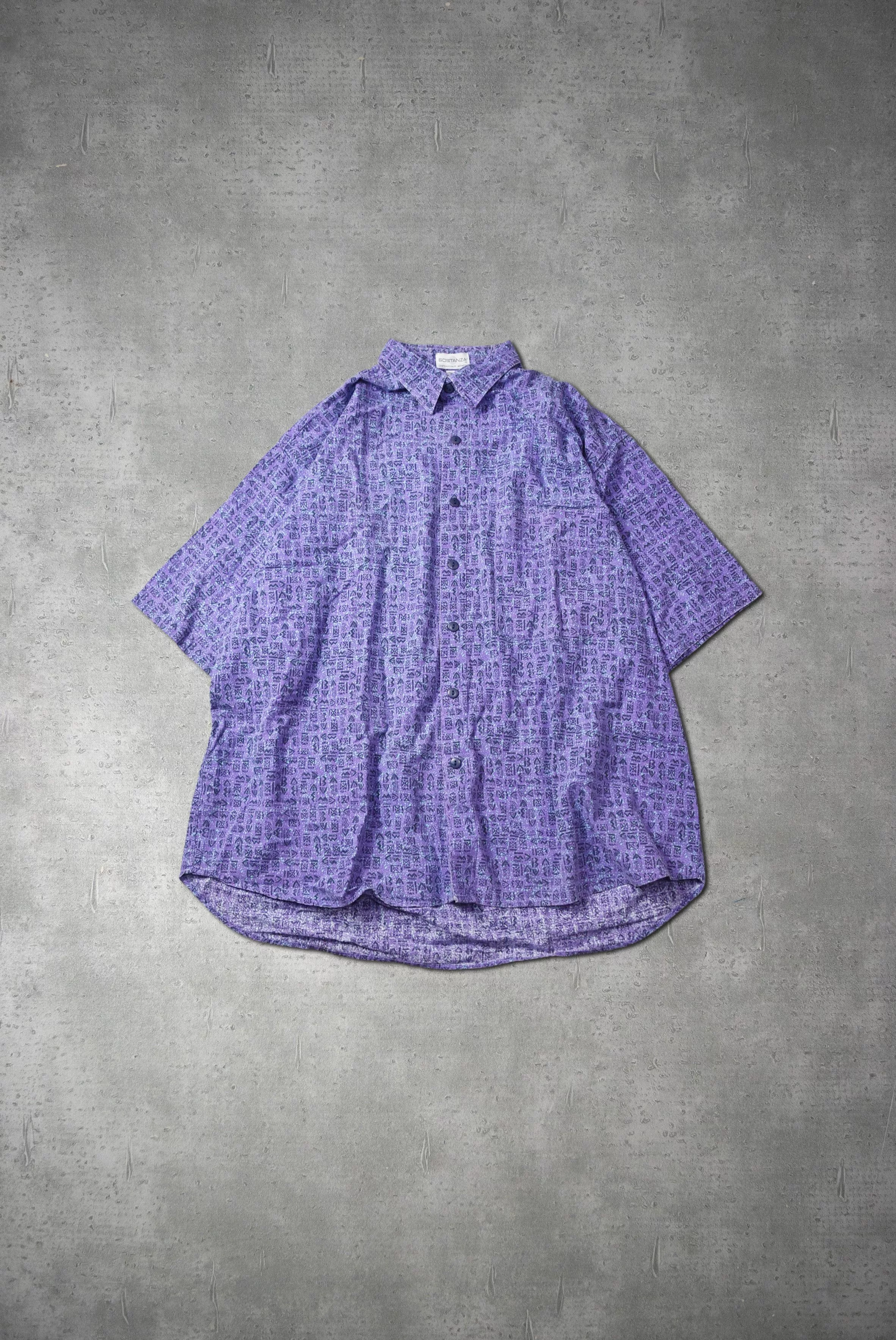 Vintage Shirts Button Ups Vintage patterned shirt 3-3-40 80 Multi