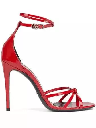 Gucci Miscellaneous Gucci Double G Strappy Sandals SIZE 38 Red