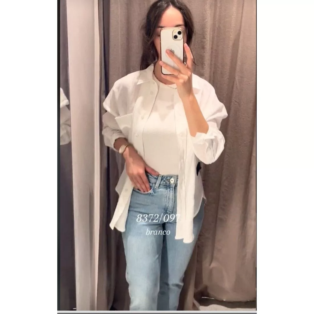 Zara Button Ups ZARA BNWT 100% LINEN BASIC COLLARED SHIRT ALL SIZES REF. WHI White