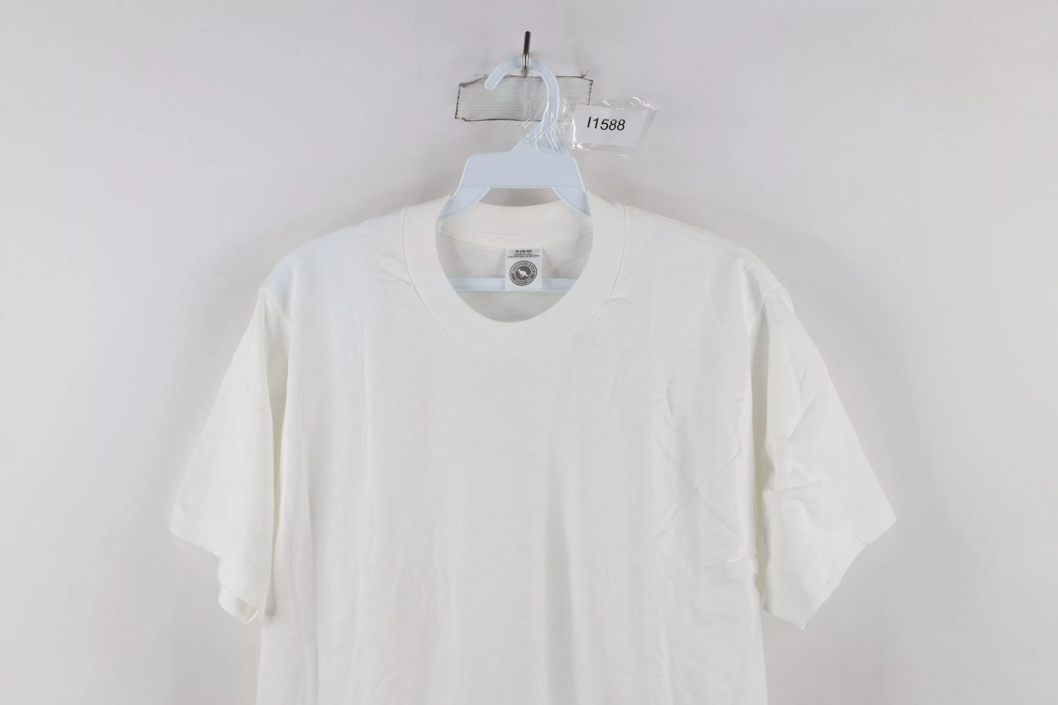 Vintage Short Sleeve T Shirts Deadstock Vintage 90s Streetwear Cotton T-Shirt White USA