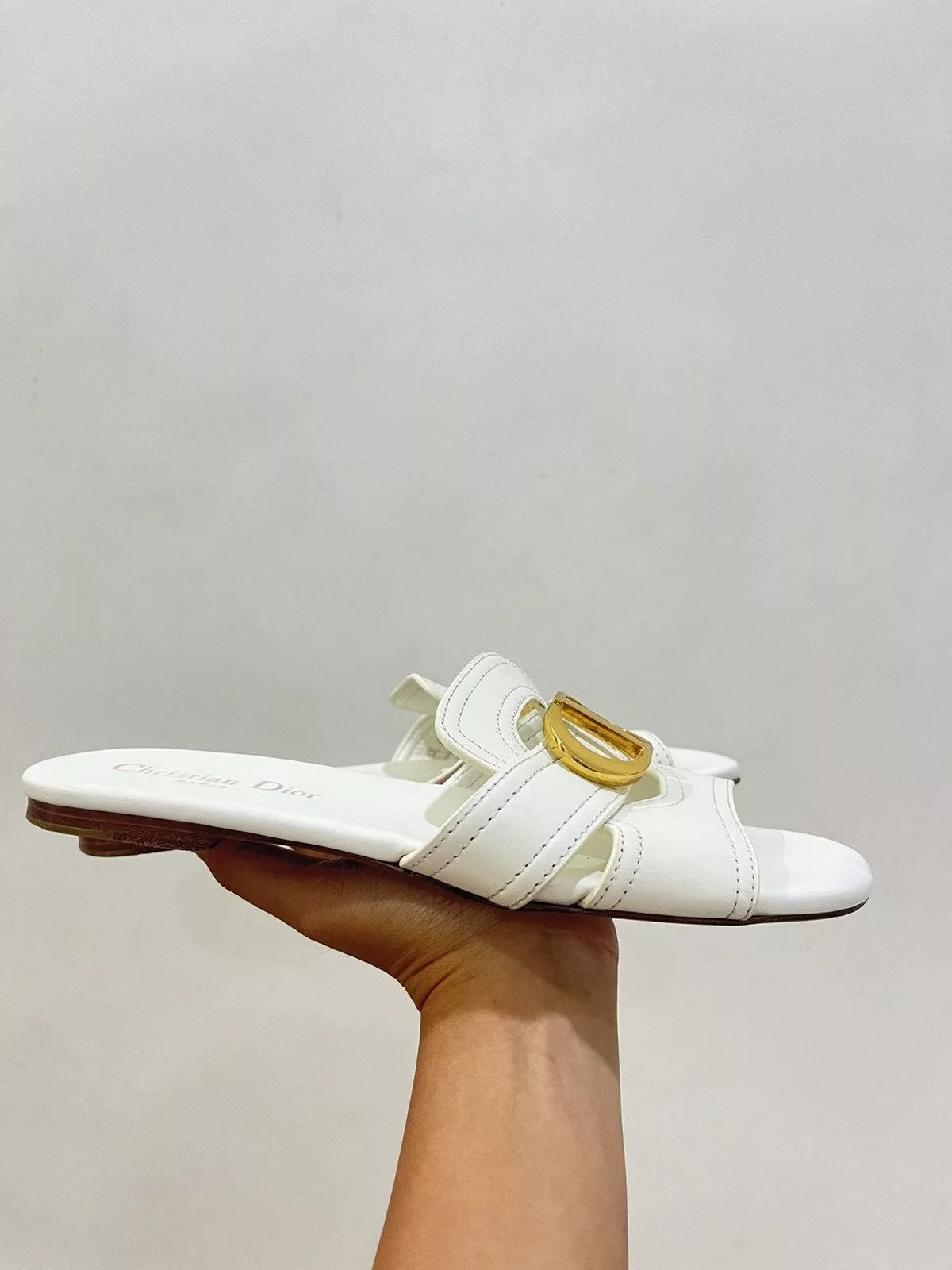 Dior Flats DIOR 30 MONTAIGNE White