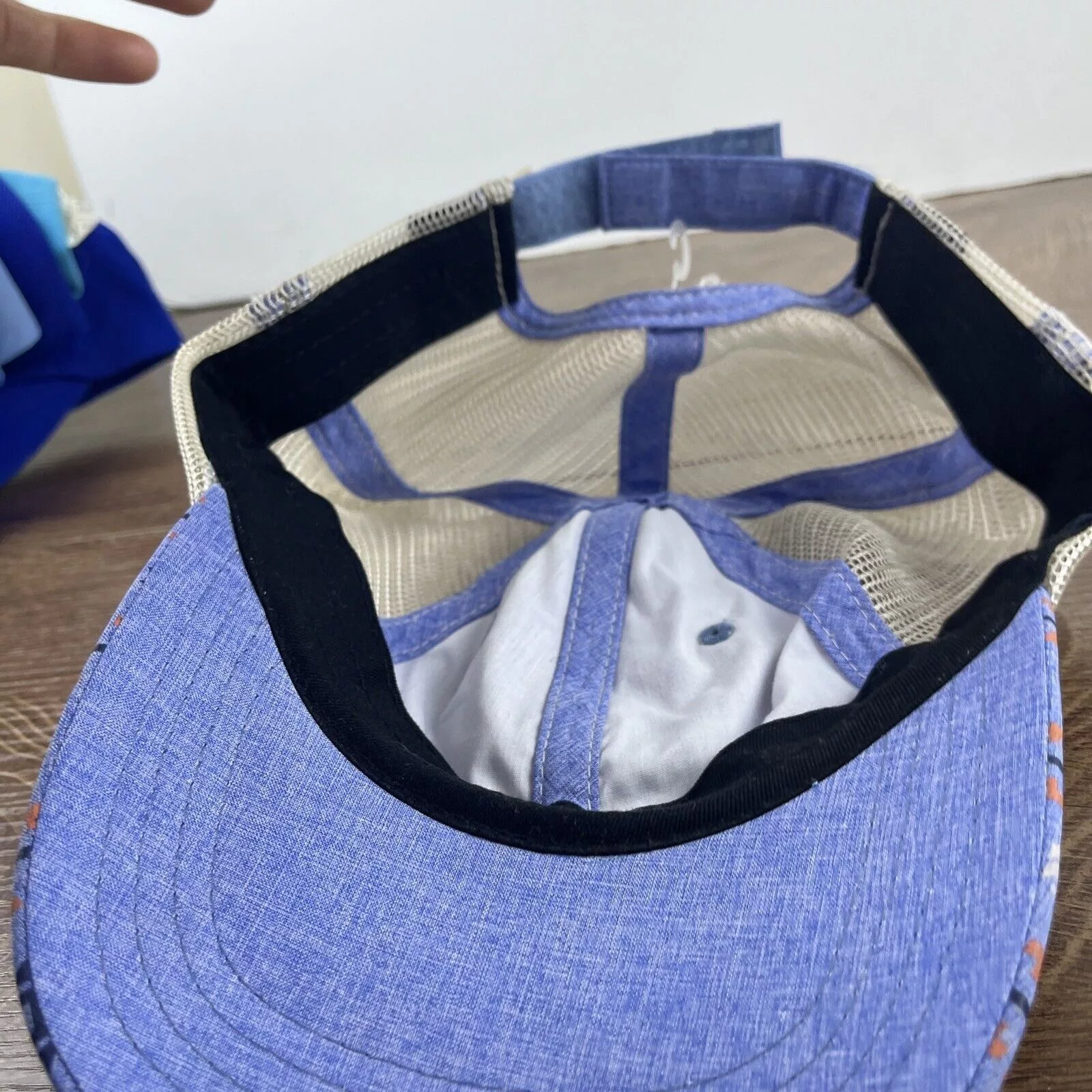 Other Hats Other Aztec Blue Hat Blue Hat Adjustable Adult Size Hat Blue Cap
