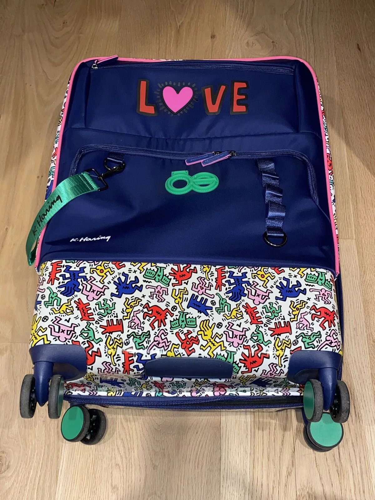 Keith Haring Bags Luggage Keith Haring 4 Wheel Luggage Suitcase Multi
