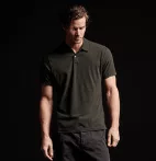 James Perse Polos James Perse Micro Striped Polo Blue