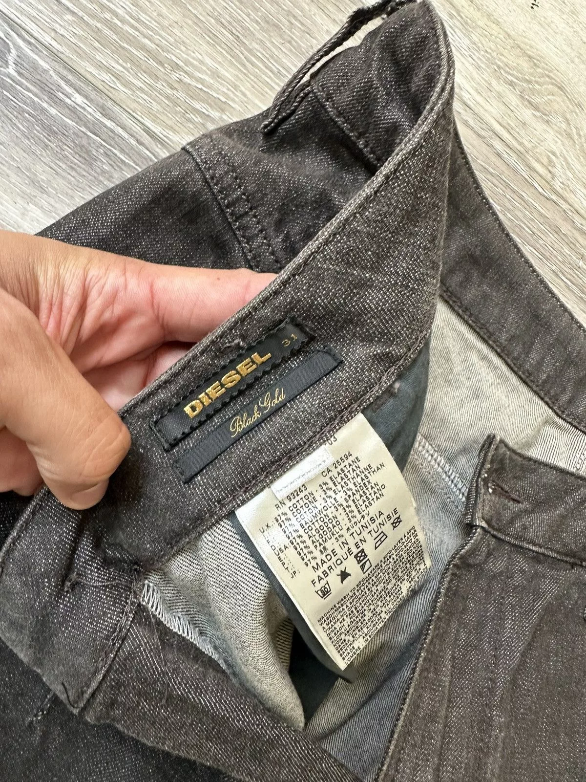 Diesel Denim Diesel Black Gold Jeans Brown