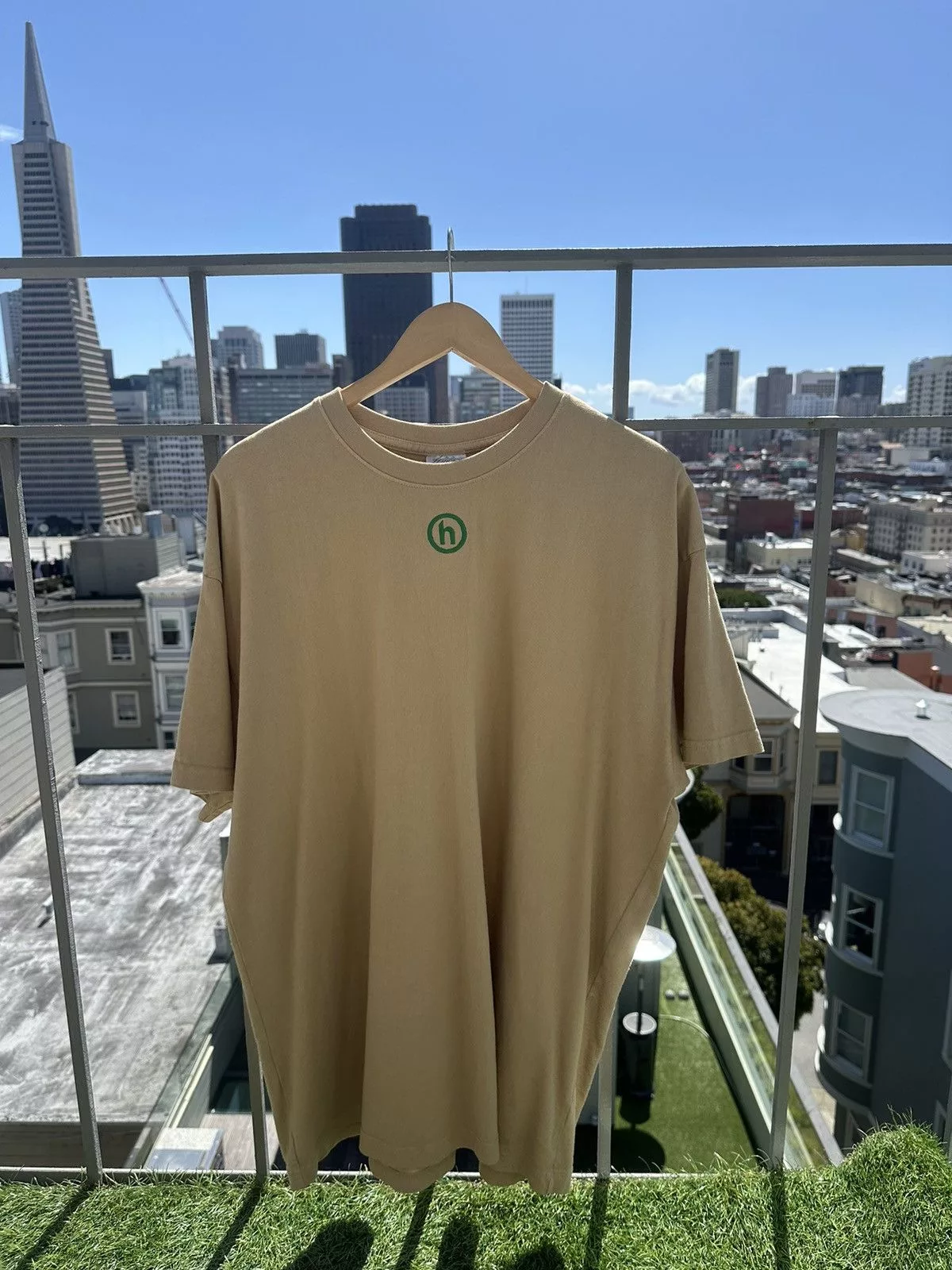 HIDDEN Short Sleeve T Shirts HIDDEN Mini H Logo Beige