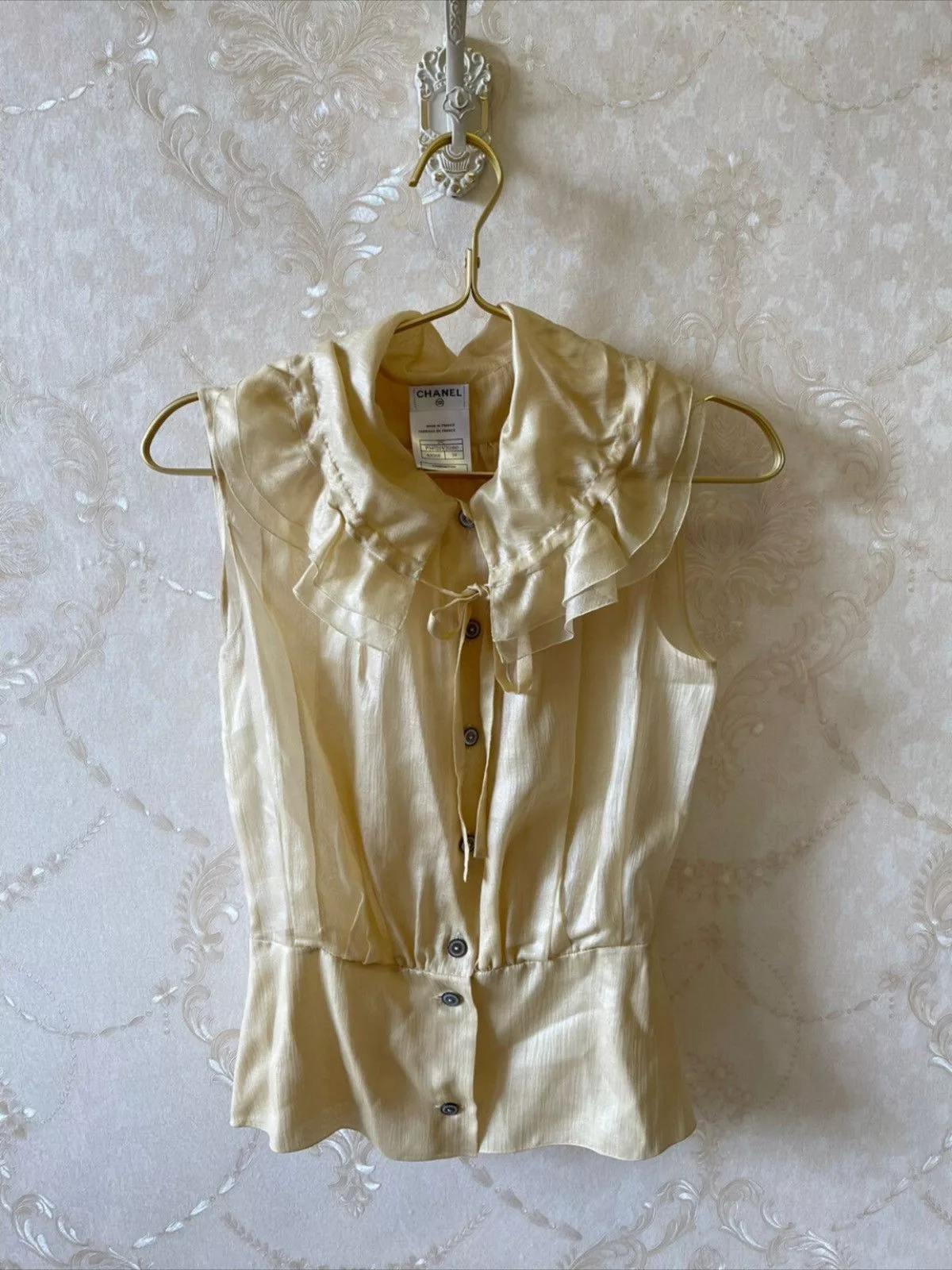 Chanel Blouses CHANEL SILK BLOUSE White