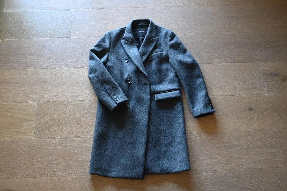 Surface To Air Light Jackets Surface To Air Thick Wool Double Breasted Guards Coat - Size L Gray