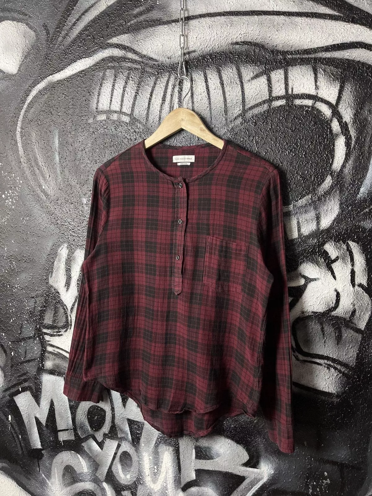 Isabel Marant Blouses Isabel Marant × Isabel Marant Etoile Isabel Marant Etoile Plaid Blouse Woman’s Size 42 Multi Luxury