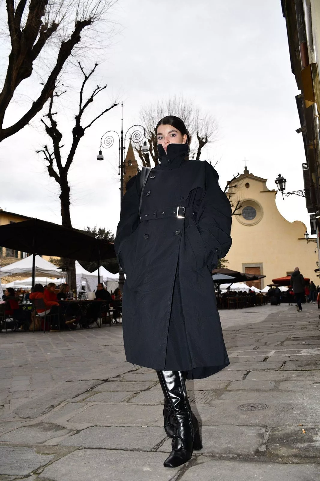 Designer Coats Designer Dark Navy Trench Coat Blue