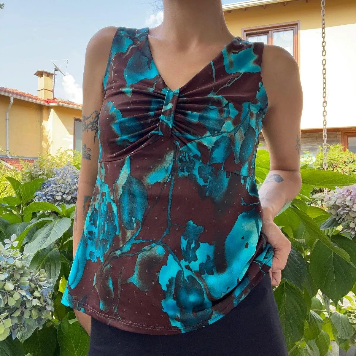 Vintage Blouses Vintage Y2k blouse Brown