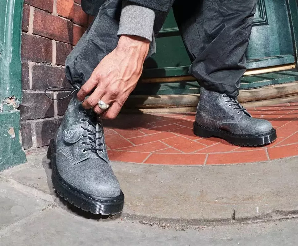 Dr. Martens Casual Leather Shoes C. F. Stead Dr. Martens 1460 PASCAL BEX Leather Gray