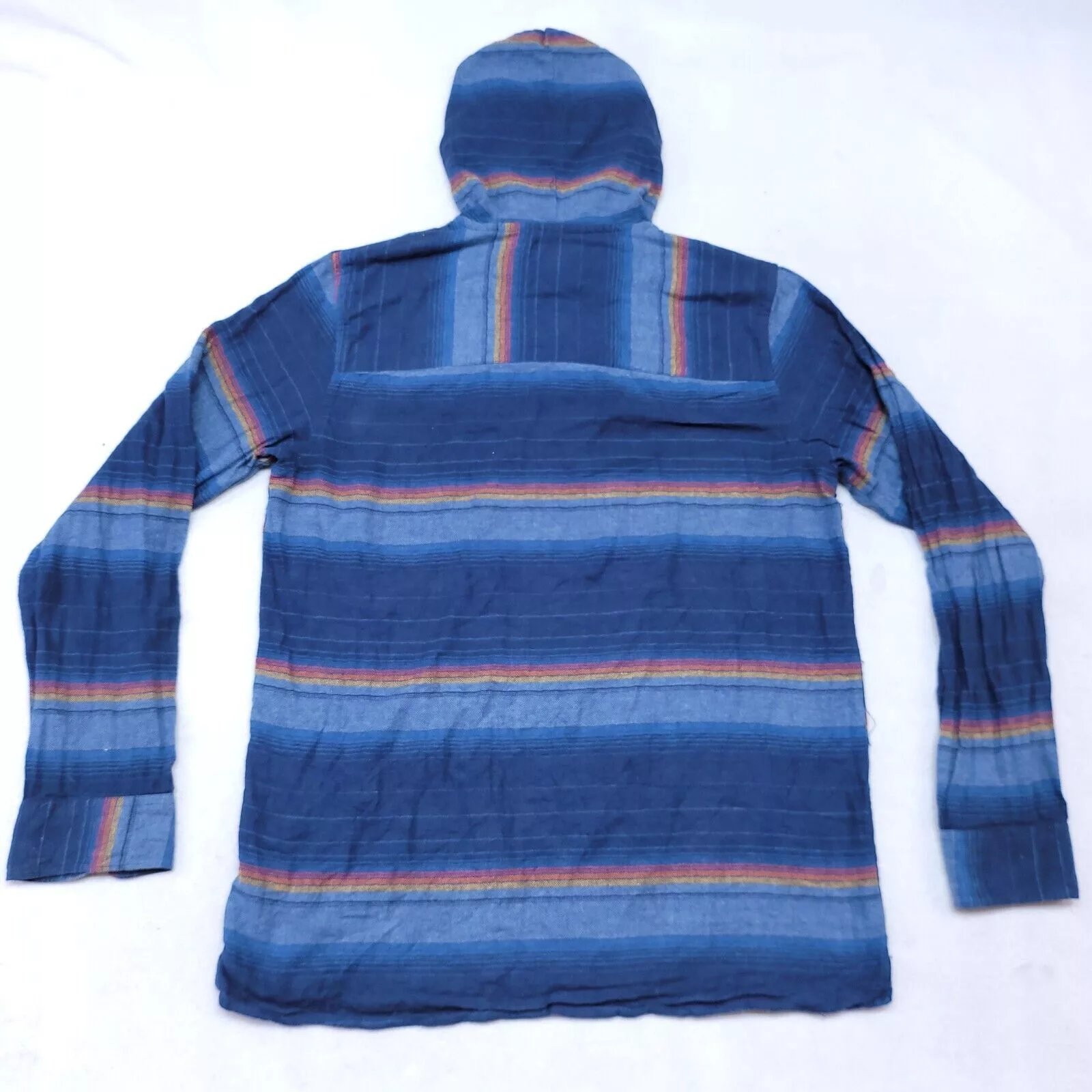 Valor Collective Light Jackets Valor Collective Valor Casual Pullover Hoodie Mens Size M Blue Yellow Striped