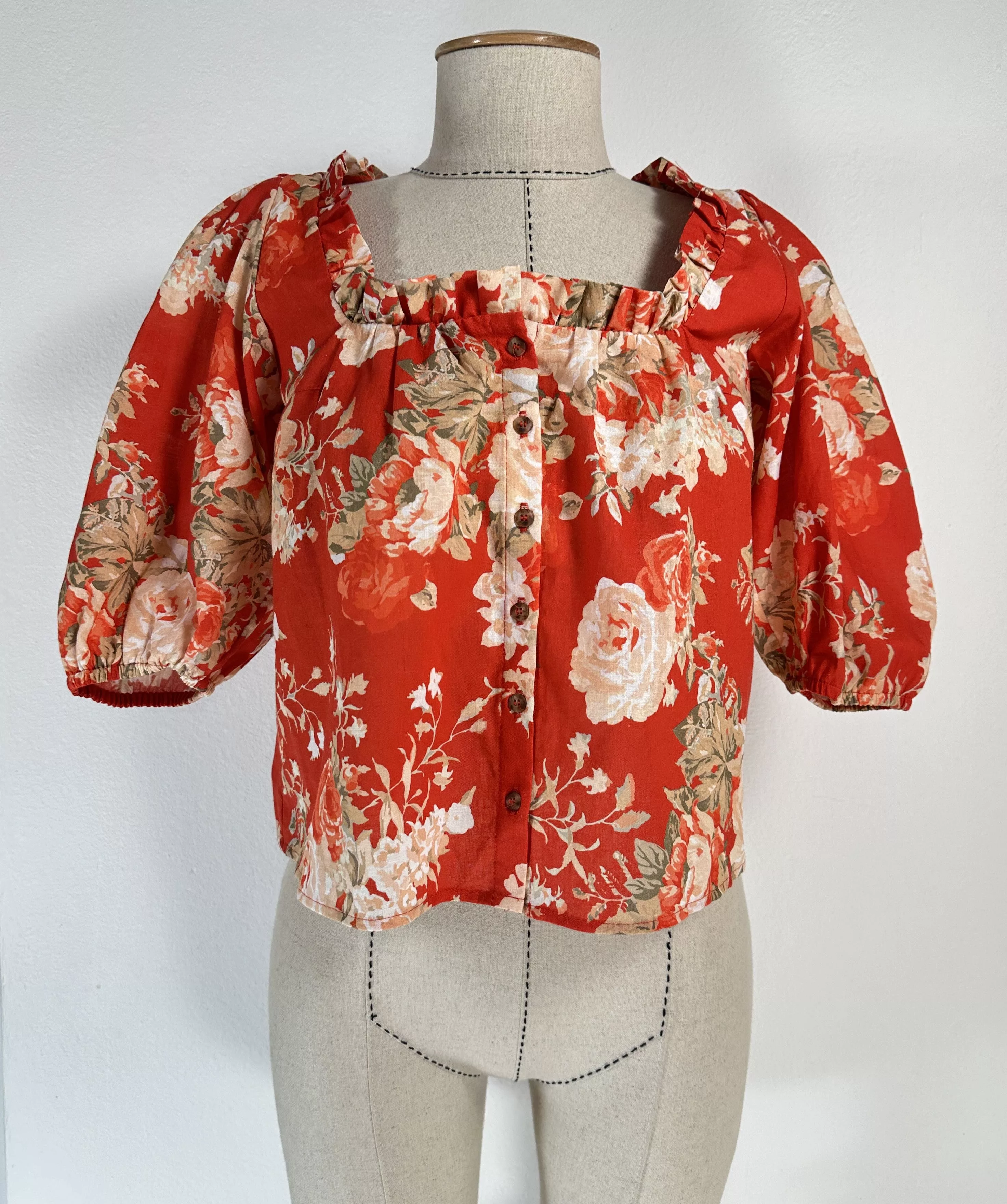 Sezane Blouses Sezane Kellia Blouse Top Floral Shirt Multi