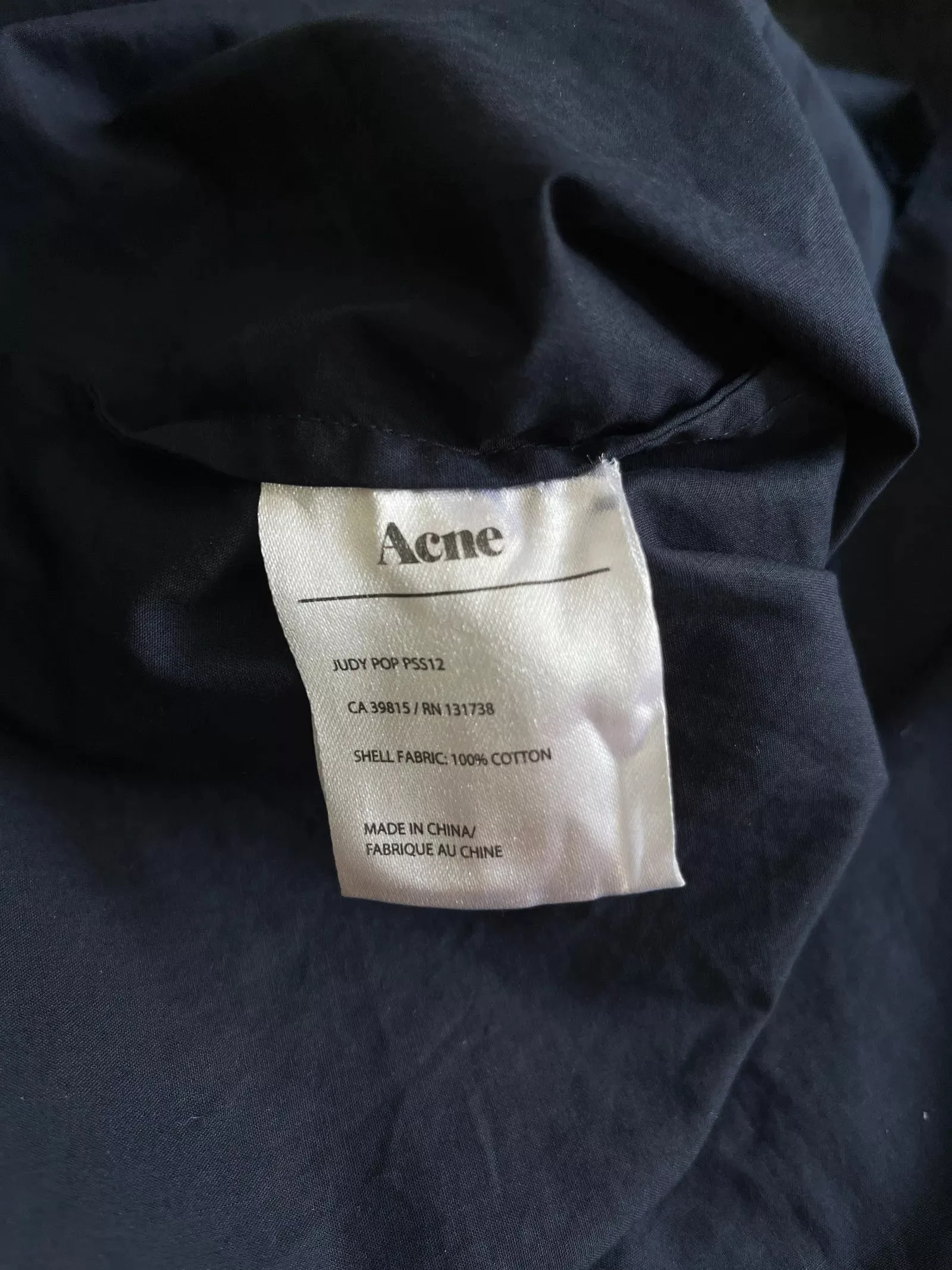 Acne Studios Blouses Acne Studios Judy Pop Blouse Blue