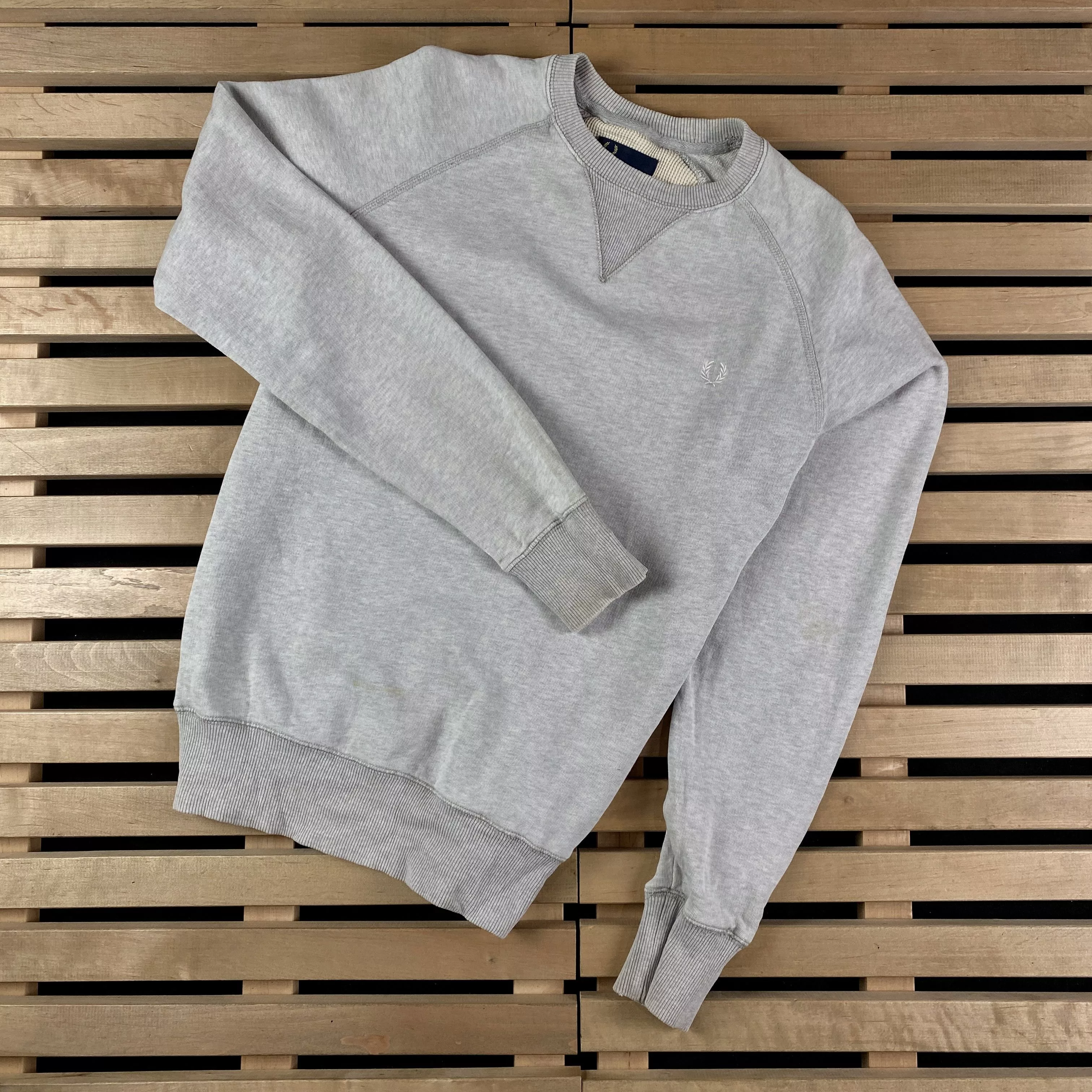 Fred Perry Sweatshirts Hoodies Fred Perry × Vintage Mens Sweatshirt Fred Perry Vintage Size S Gray Luxury