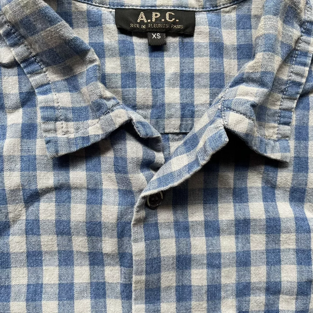 A.P.C. Shirts Button Ups A.P.C. Button Up Shirt Blue