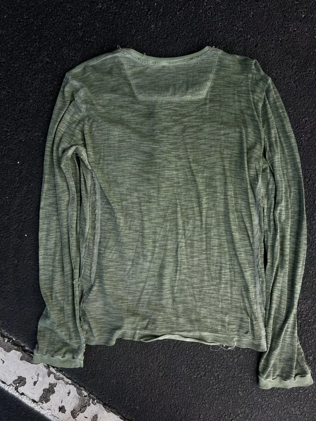 Diesel Long Sleeve T Shirts Diesel Green Long Sleeve Tshirt