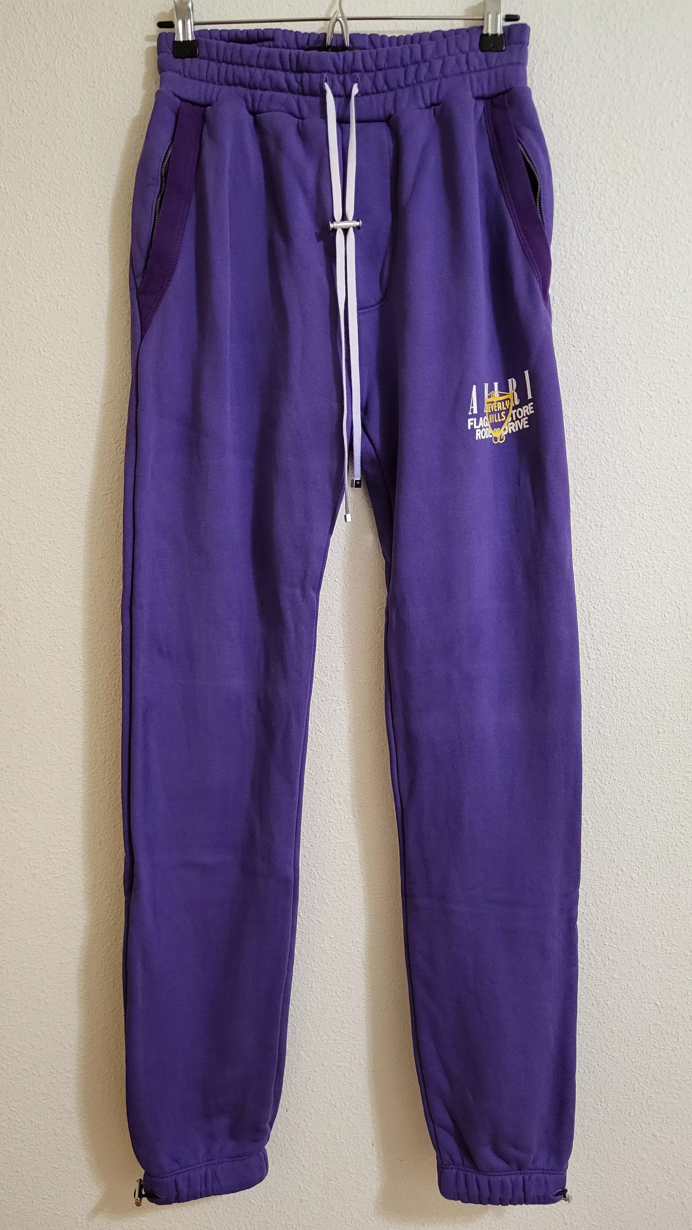 Amiri Sweatpants Joggers Amiri Exclusive Purple Beverly Hills Rodeo Dr. Sweatpants