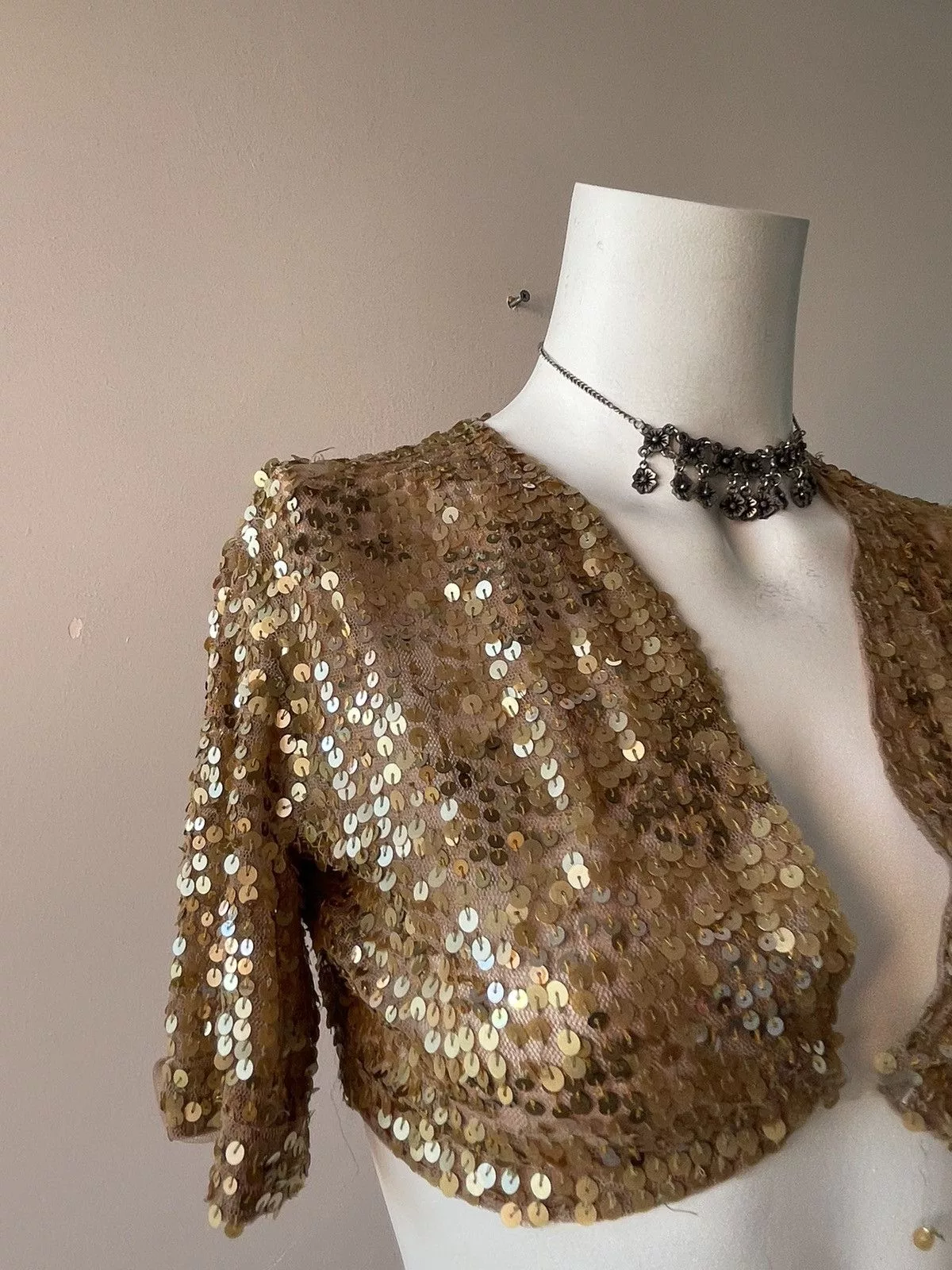 Vintage Blouses Vintage Y2k top Gold