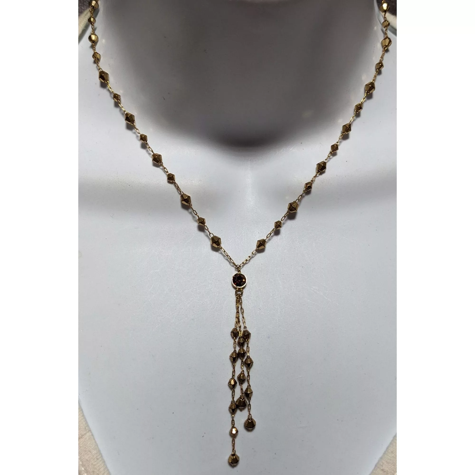 Other Necklaces Other Y2K Icing Gold Beaded Tassel Necklace